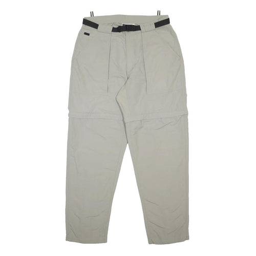 THE NORTH FACE Mens Nylon Beige Relaxed Straight Trousers W32 L31 Outdoor Casual