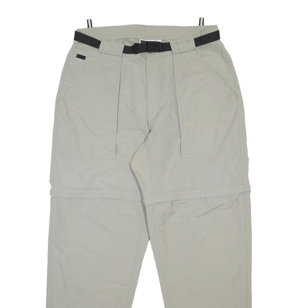 THE NORTH FACE Mens Nylon Beige Relaxed Straight Trousers W32 L31 Outdoor Casual