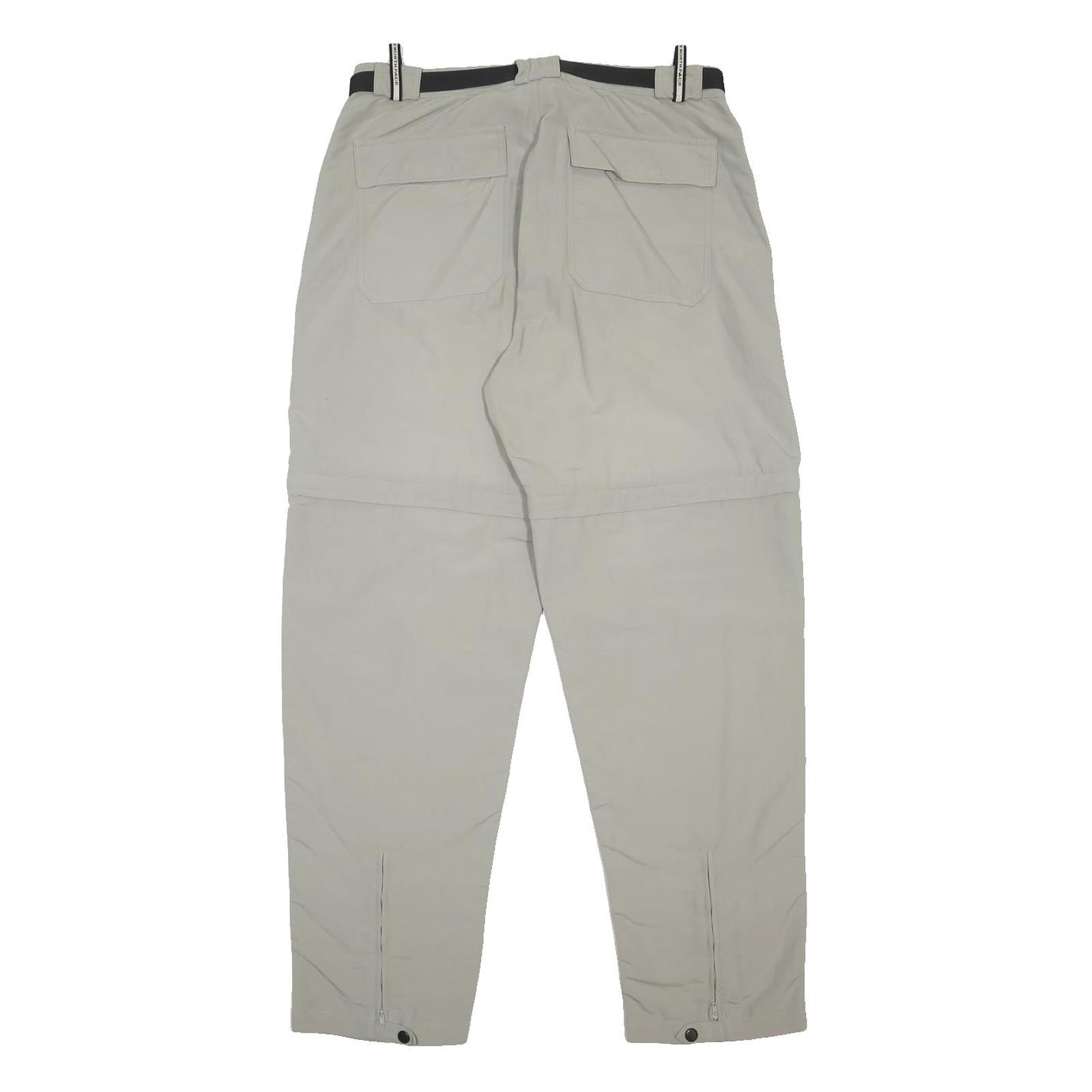 THE NORTH FACE Mens Nylon Beige Relaxed Straight Trousers W32 L31 Outdoor Casual