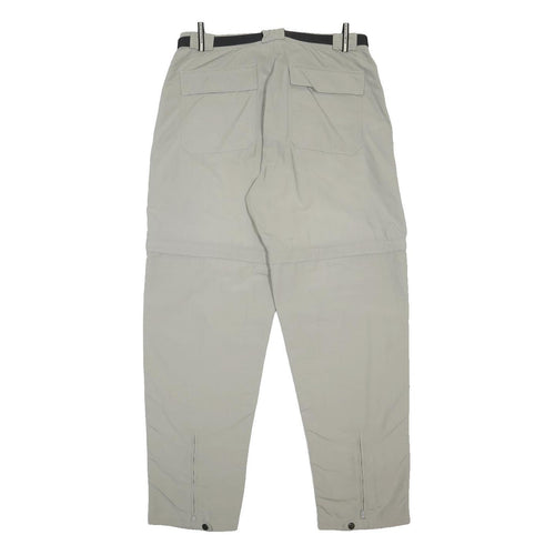 THE NORTH FACE Mens Nylon Beige Relaxed Straight Trousers W32 L31 Outdoor Casual