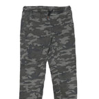 DOWNLOAD Mens Cotton Blend Slim Camouflage Drawstring Trousers W26 L26 Casual
