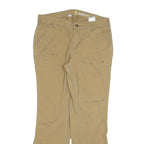 CARHARTT Womens Cotton Blend Beige Regular Fit Straight Trousers W32 L30