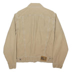 RALPH LAUREN POLO JEANS COMPANY Mens Beige Cotton Blend Button Jacket M Casual