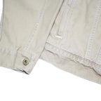 RALPH LAUREN POLO JEANS COMPANY Mens Beige Cotton Blend Button Jacket M Casual