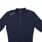SPEXCEL Womens Navy & White Modern T-Shirt L Short Sleeve Crew Neck Performance