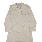 DANNIMAC Womens Beige Cotton Blend Trench Jacket M Button Closure Classic