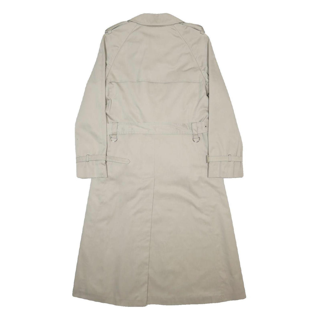 DANNIMAC Womens Beige Cotton Blend Trench Jacket M Button Closure Classic