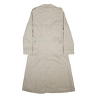 DANNIMAC Womens Beige Cotton Blend Trench Jacket M Button Closure Classic