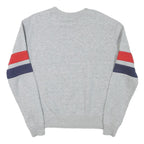 FILA Mens Grey Crew Neck S Cotton Blend Pullover Sweatshirt Red Navy Detail