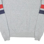 FILA Mens Grey Crew Neck S Cotton Blend Pullover Sweatshirt Red Navy Detail