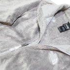THE NORTH FACE Womens Grey Zip Fleece Jacket S Polyester Blend Soft Warm