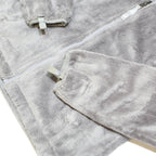 THE NORTH FACE Womens Grey Zip Fleece Jacket S Polyester Blend Soft Warm