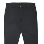 DICKIES Mens Regular Fit Black Polyester Blend Zip Trousers W38 L25 Workwear