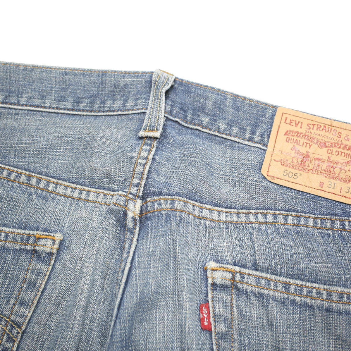 LEVI'S 550 Straight Mens Jeans Blue Regular Straight Denim Medium W32 L30