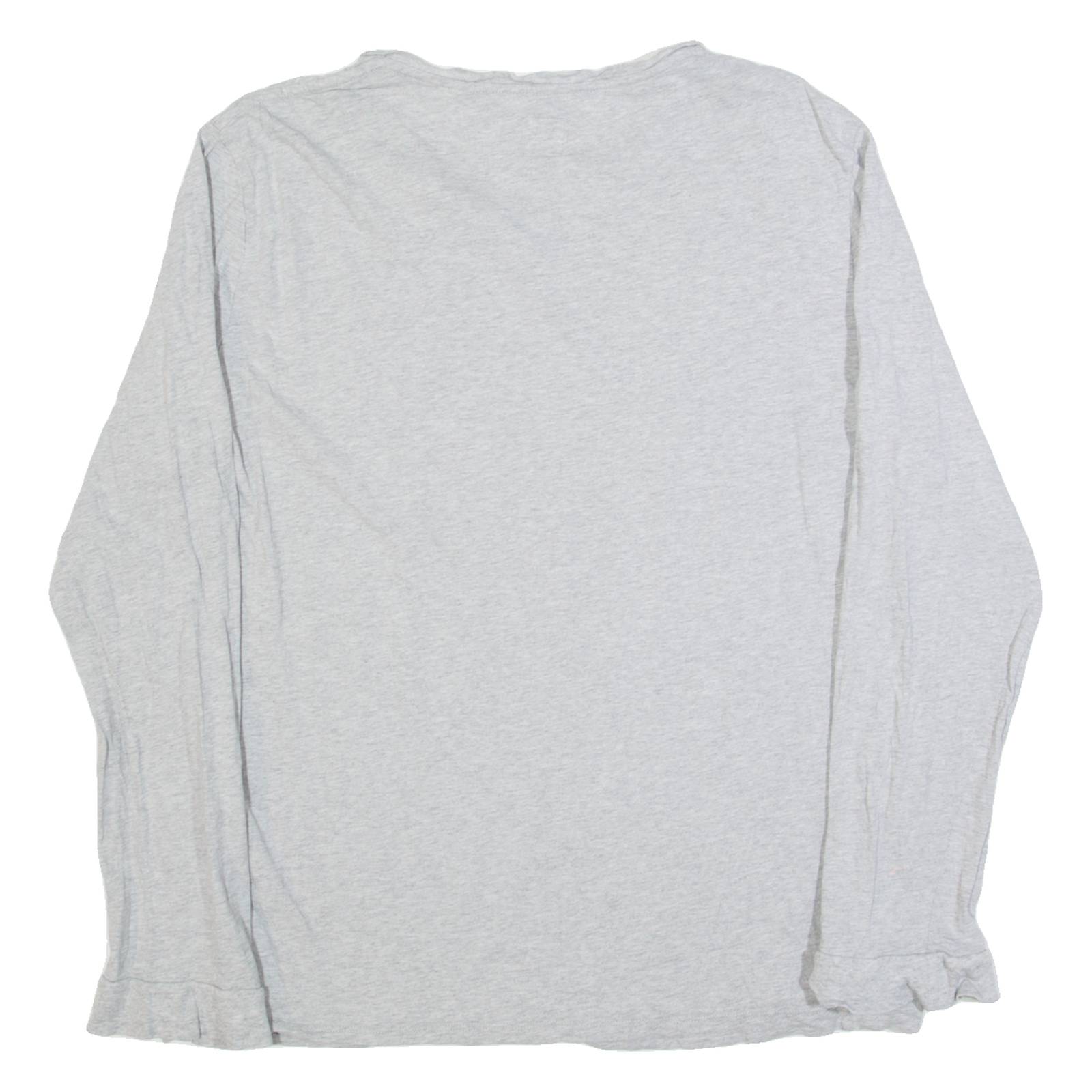 JACK WILLS Mens T-Shirt Grey Long Sleeve L