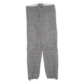 H&M Mens Cotton Blend Grey Regular Cargo Trousers W34 L34 Utility Casual Zip