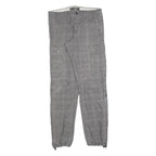 H&M Mens Cotton Blend Grey Regular Cargo Trousers W34 L34 Utility Casual Zip