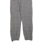 H&M Mens Cotton Blend Grey Regular Cargo Trousers W34 L34 Utility Casual Zip