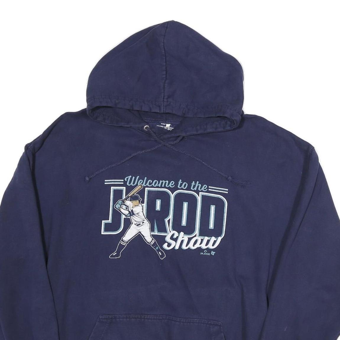 BREAKING Mens Navy Hoodie L Welcome To The J Rod Show Sweatshirt Cotton