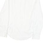 HILFIGER DENIM Mens White Shirt S Classic Cotton Blend Long Sleeve Button Shirt