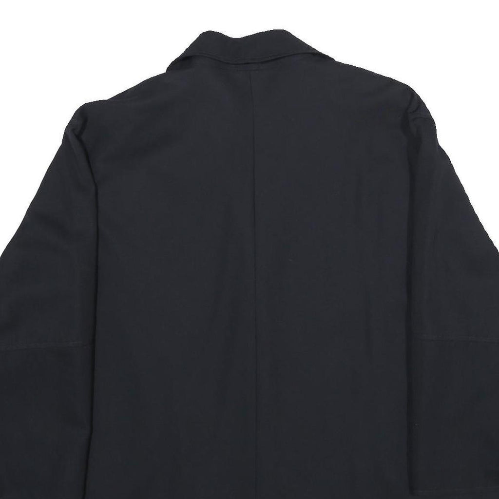 LUISA SPAGNOLI Womens Black Wool Blend Button Jacket M Classic Tailored Large