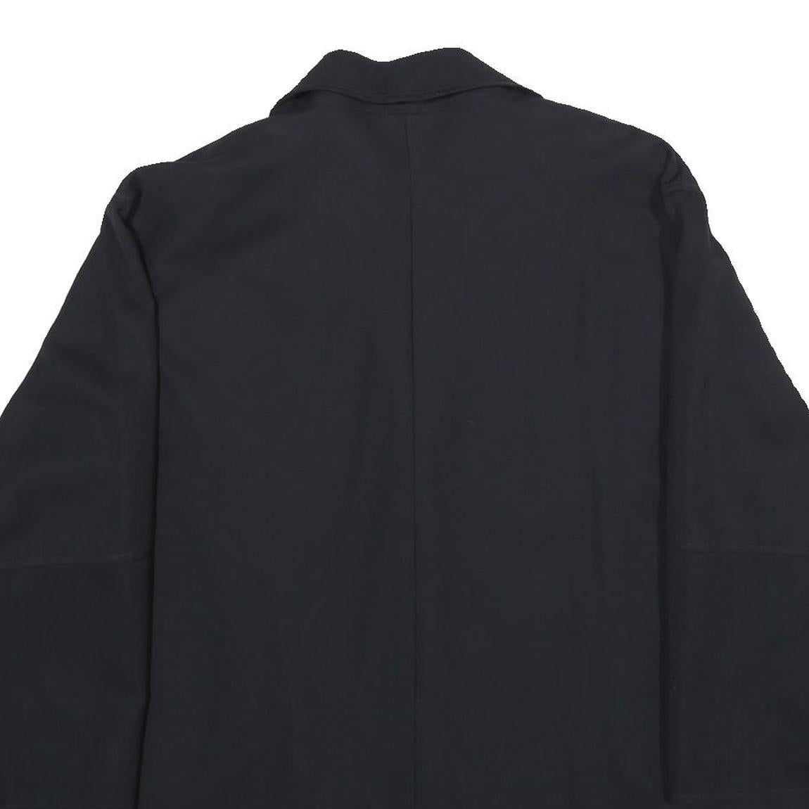 LUISA SPAGNOLI Womens Black Wool Blend Button Jacket M Classic Tailored Large