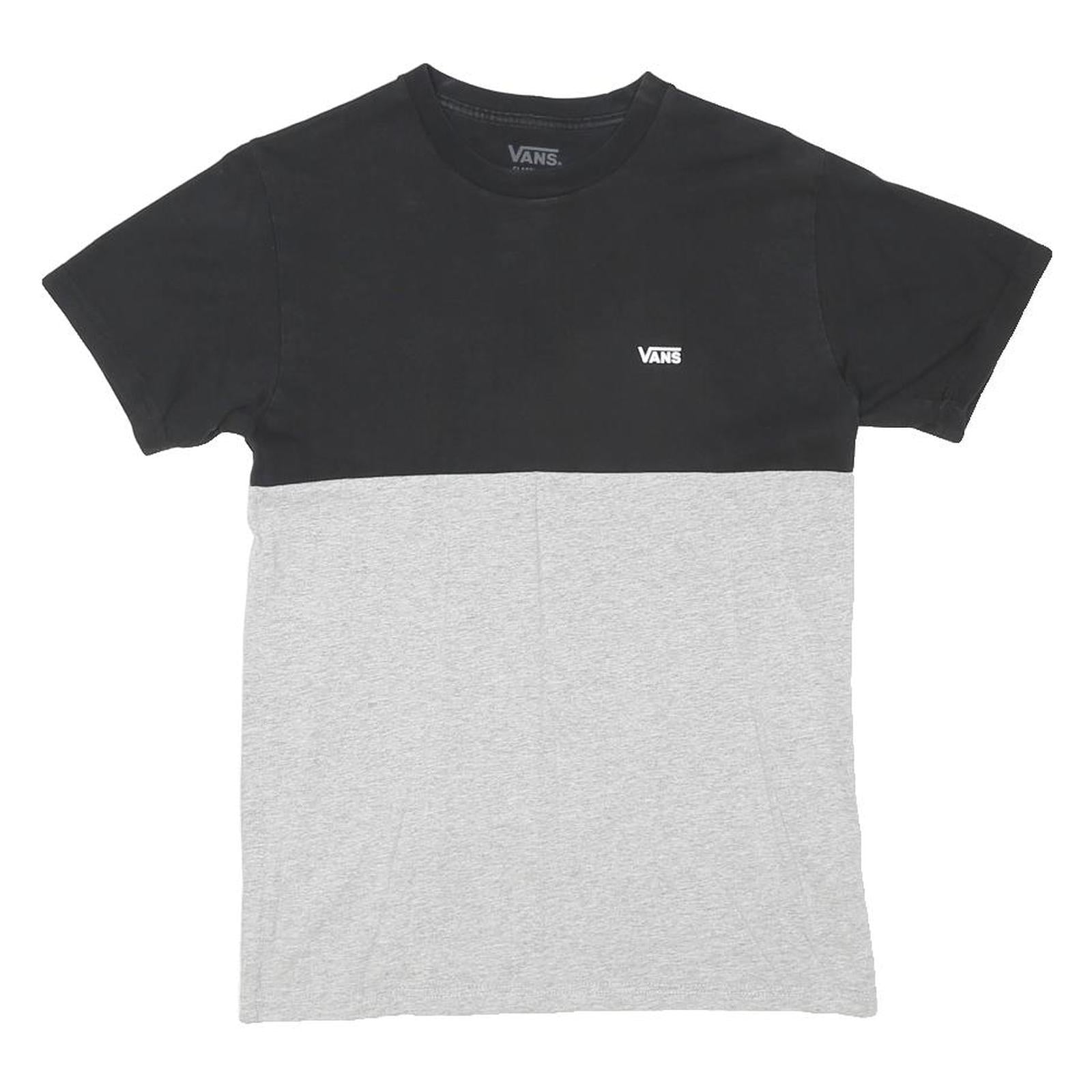 VANS Mens Black & Grey Modern T-Shirt S Short Sleeve Crew Neck Cotton Blend