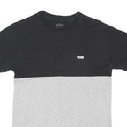 VANS Mens Black & Grey Modern T-Shirt S Short Sleeve Crew Neck Cotton Blend