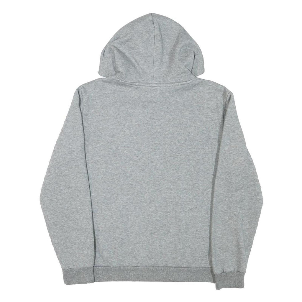 PUMA Mens Grey Pullover Hoodie S Cotton Blend Logo Print Casual Sweatshirt