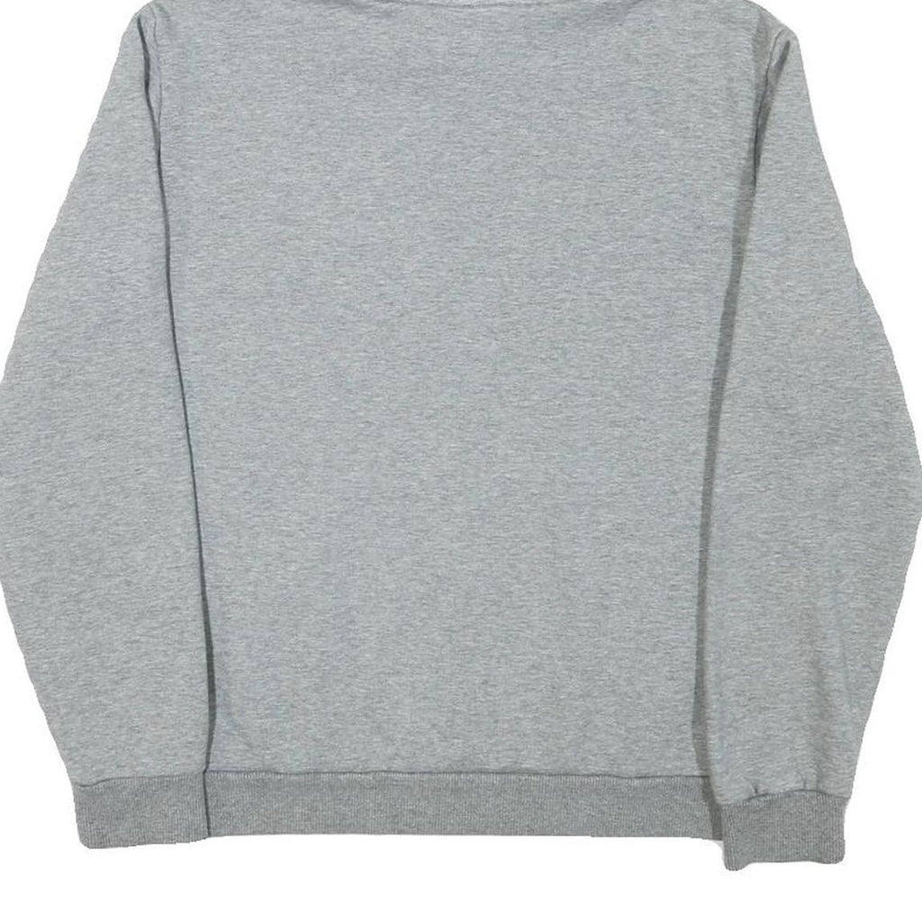 PUMA Mens Grey Pullover Hoodie S Cotton Blend Logo Print Casual Sweatshirt