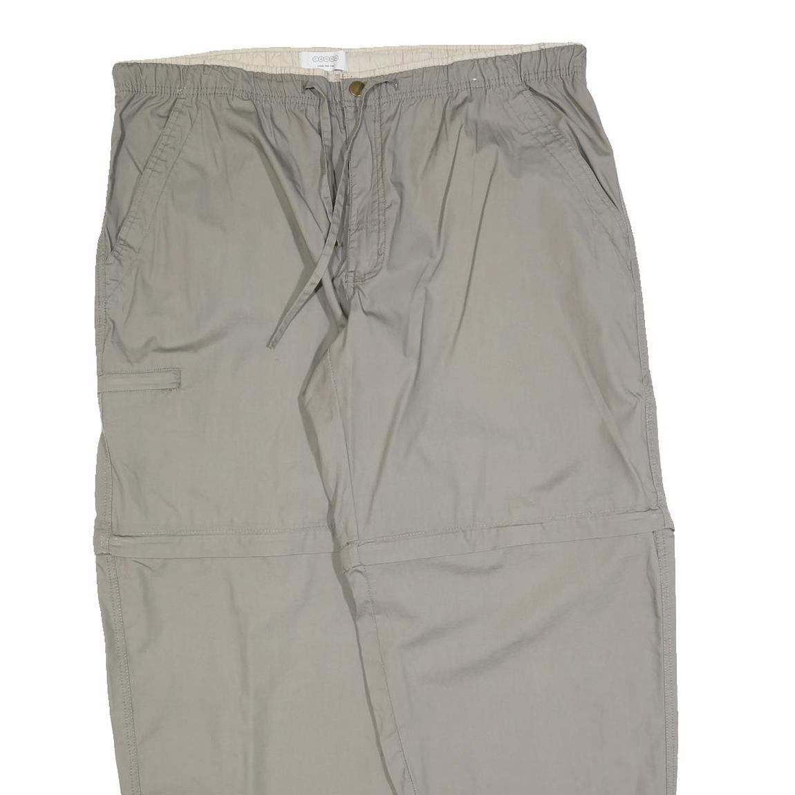 CANDA Mens Cotton Blend Beige Relaxed Trousers W40 L32 Casual Utility