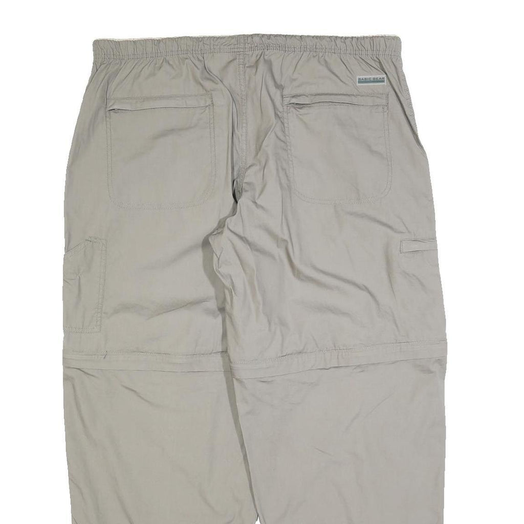 CANDA Mens Cotton Blend Beige Relaxed Trousers W40 L32 Casual Utility