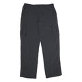 SWITCHER Mens Regular Fit Black Nylon Cargo Trousers W34 L34 Zip Pocketed