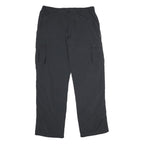 SWITCHER Mens Regular Fit Black Nylon Cargo Trousers W34 L34 Zip Pocketed