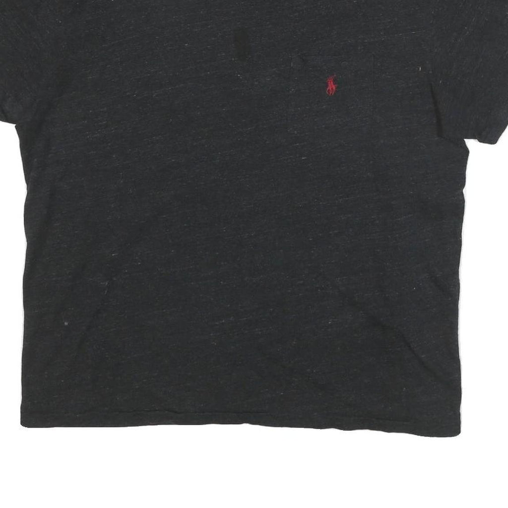 POLO RALPH LAUREN Mens Black Pocket T-Shirt L Short Sleeve Crew Neck Classic
