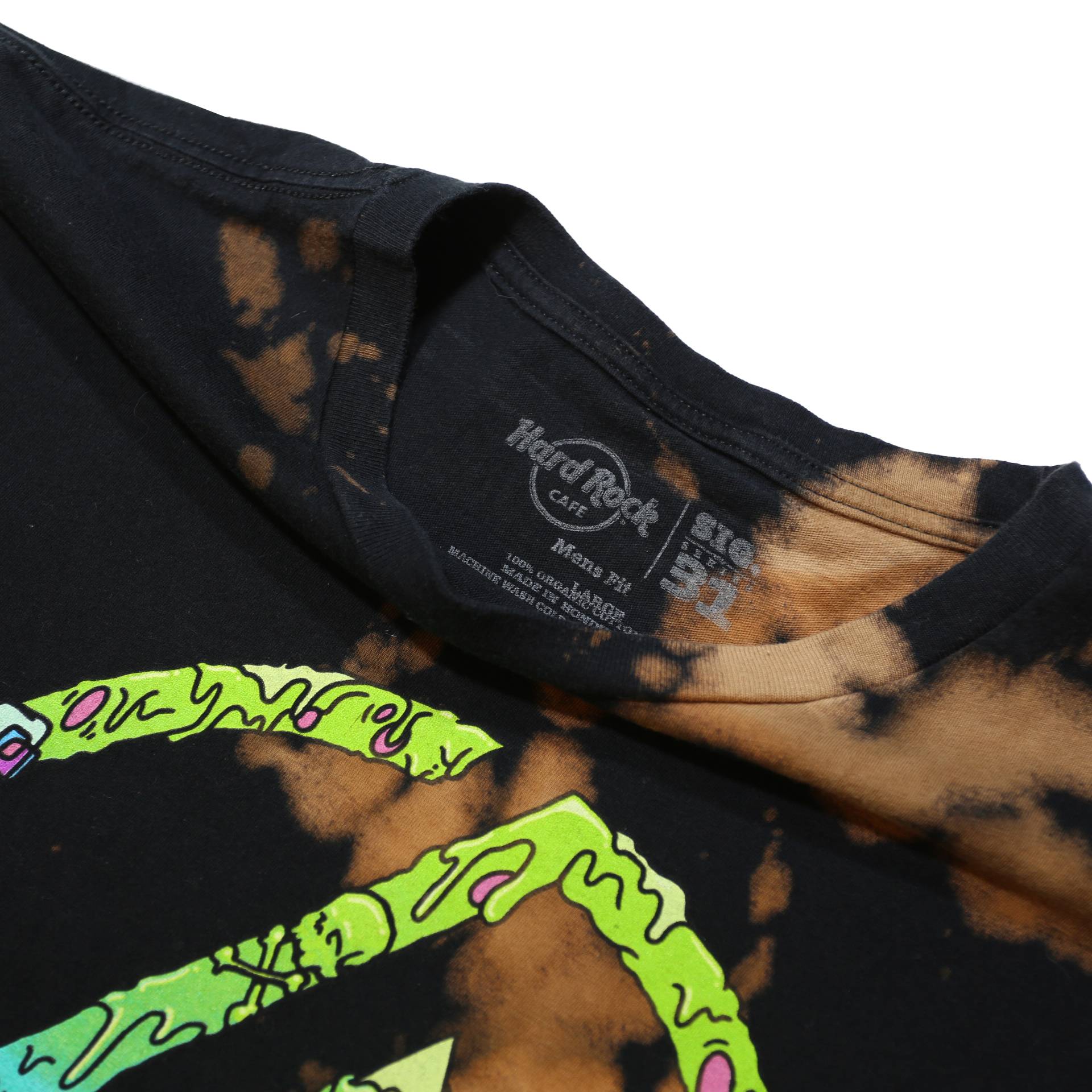 HARD ROCK CAFE Mens Black & Brown Linkin Park Graphic T-Shirt L Short Sleeve