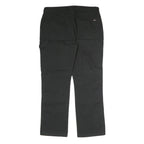 DICKIES Mens Cotton Blend Black Regular Straight Leg Trousers W38 L32 Workwear