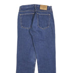 CALVIN KLEIN JEANS Womens Blue Regular Straight Denim Rinse W28 L30 Zip Closure