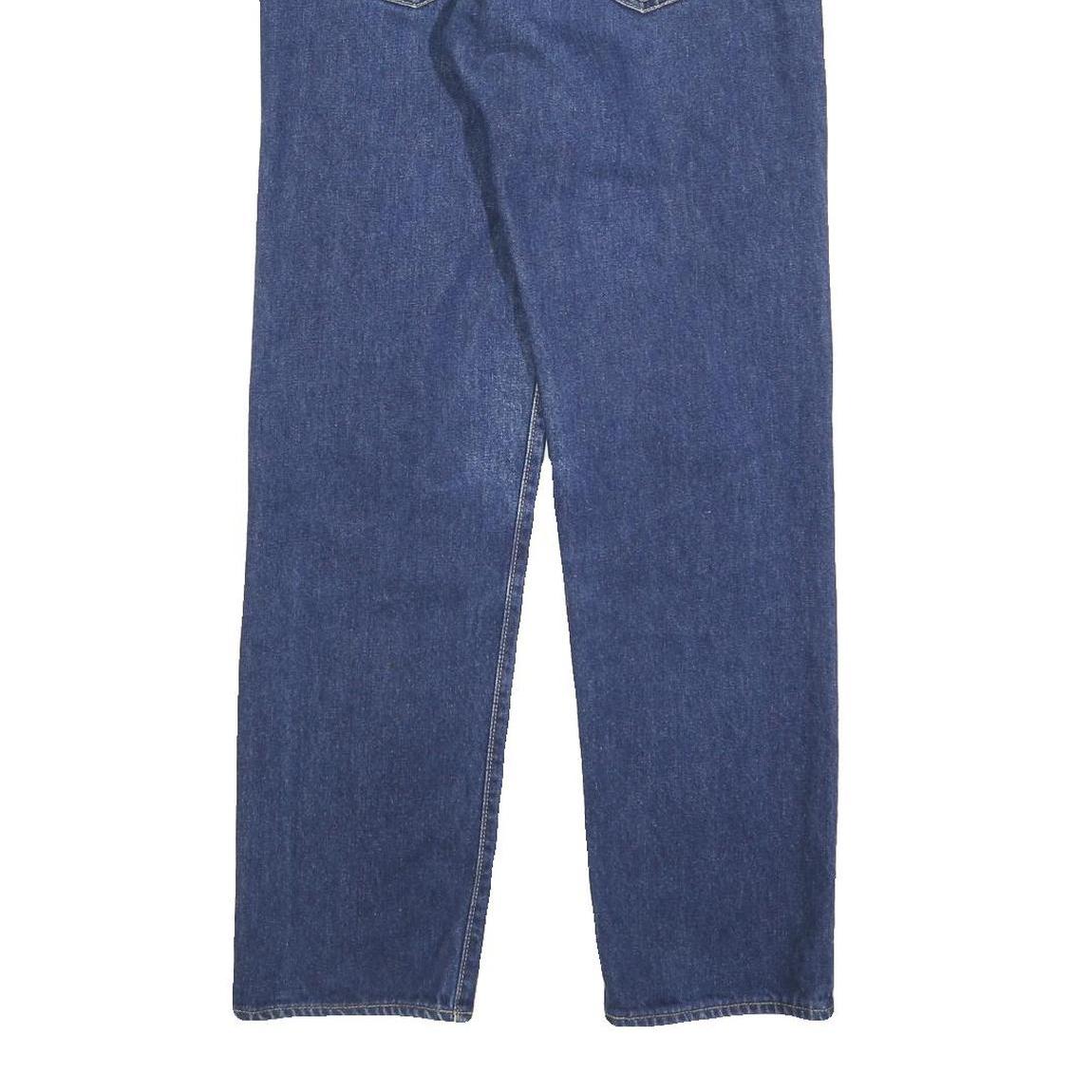 CALVIN KLEIN JEANS Womens Blue Regular Straight Denim Rinse W28 L30 Zip Closure