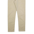 LEVI'S Mens Slim Beige Cotton Blend Slim Trousers W30 L30 Classic Zip Casual