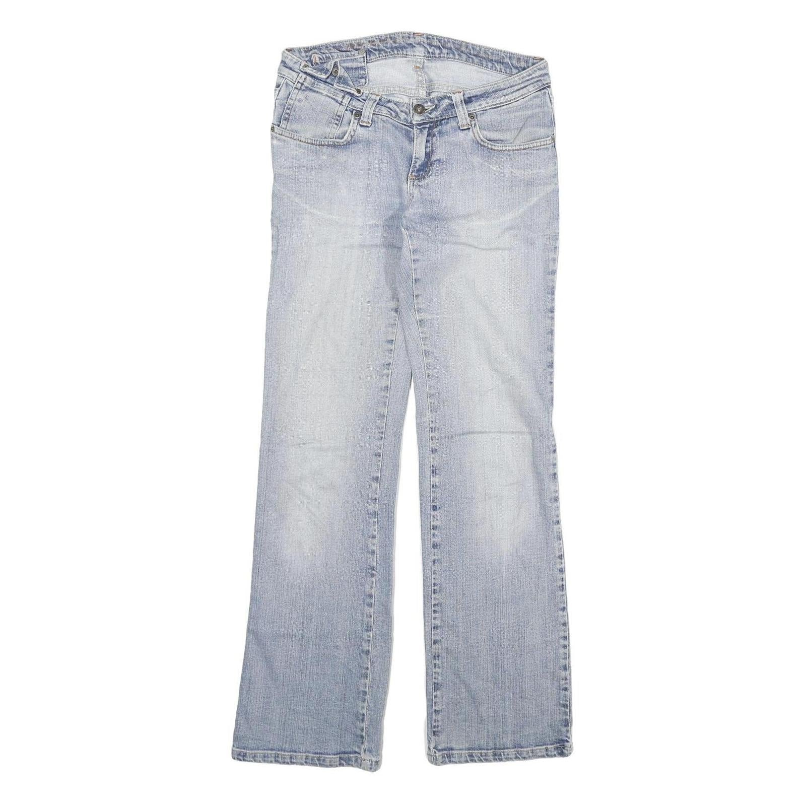 DICKIES Womens Regular Fit Light Blue Denim Regular Leg Jeans W28 L30