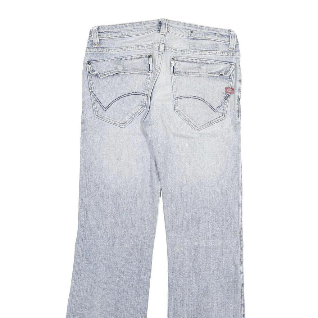 DICKIES Womens Regular Fit Light Blue Denim Regular Leg Jeans W28 L30