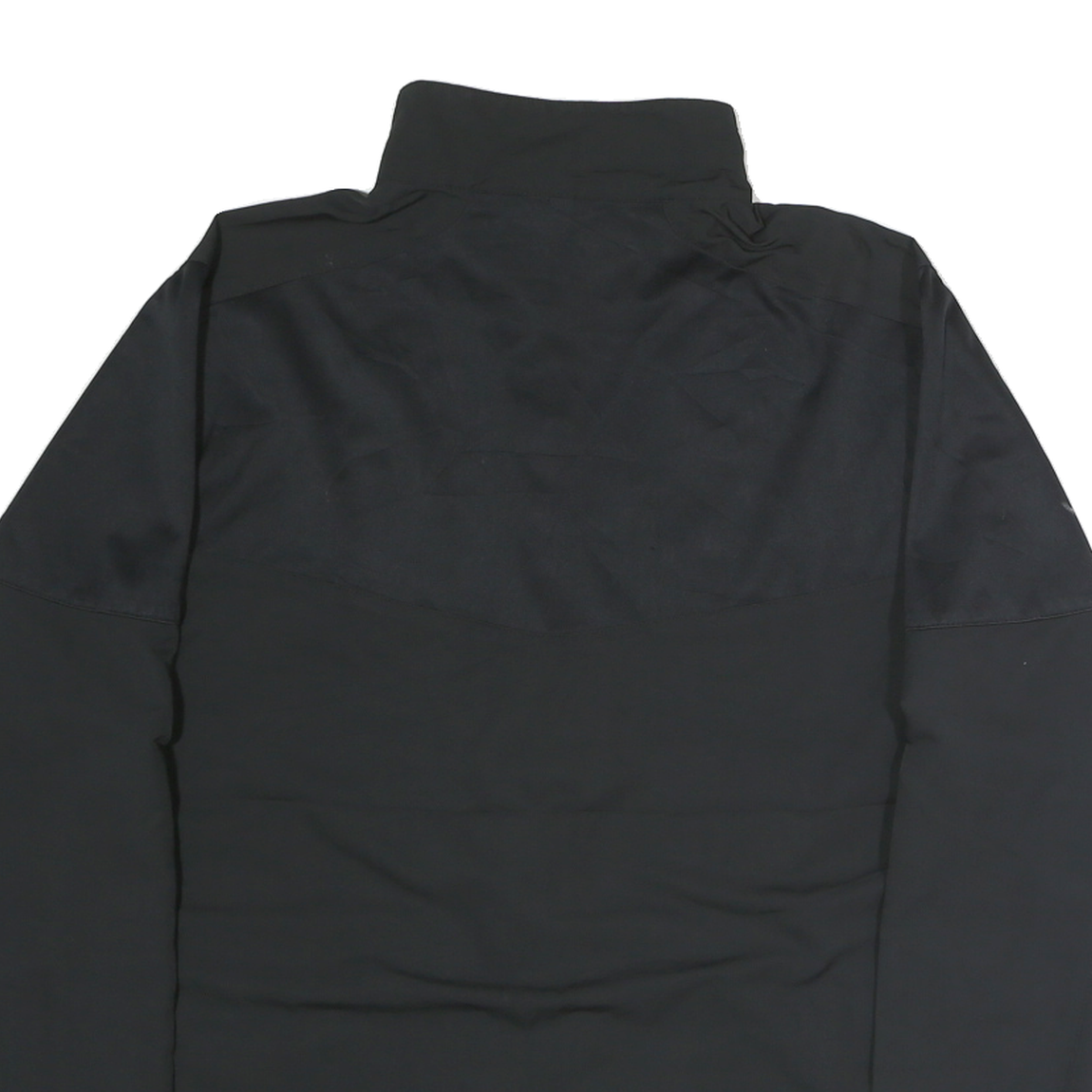 NIKE Mens Black Shell Jacket S Polyester Zip Sportswear Resort Logo