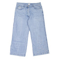CALVIN KLEIN JEANS Floral Womens Jeans Blue Relaxed Wide-Leg W32 L26