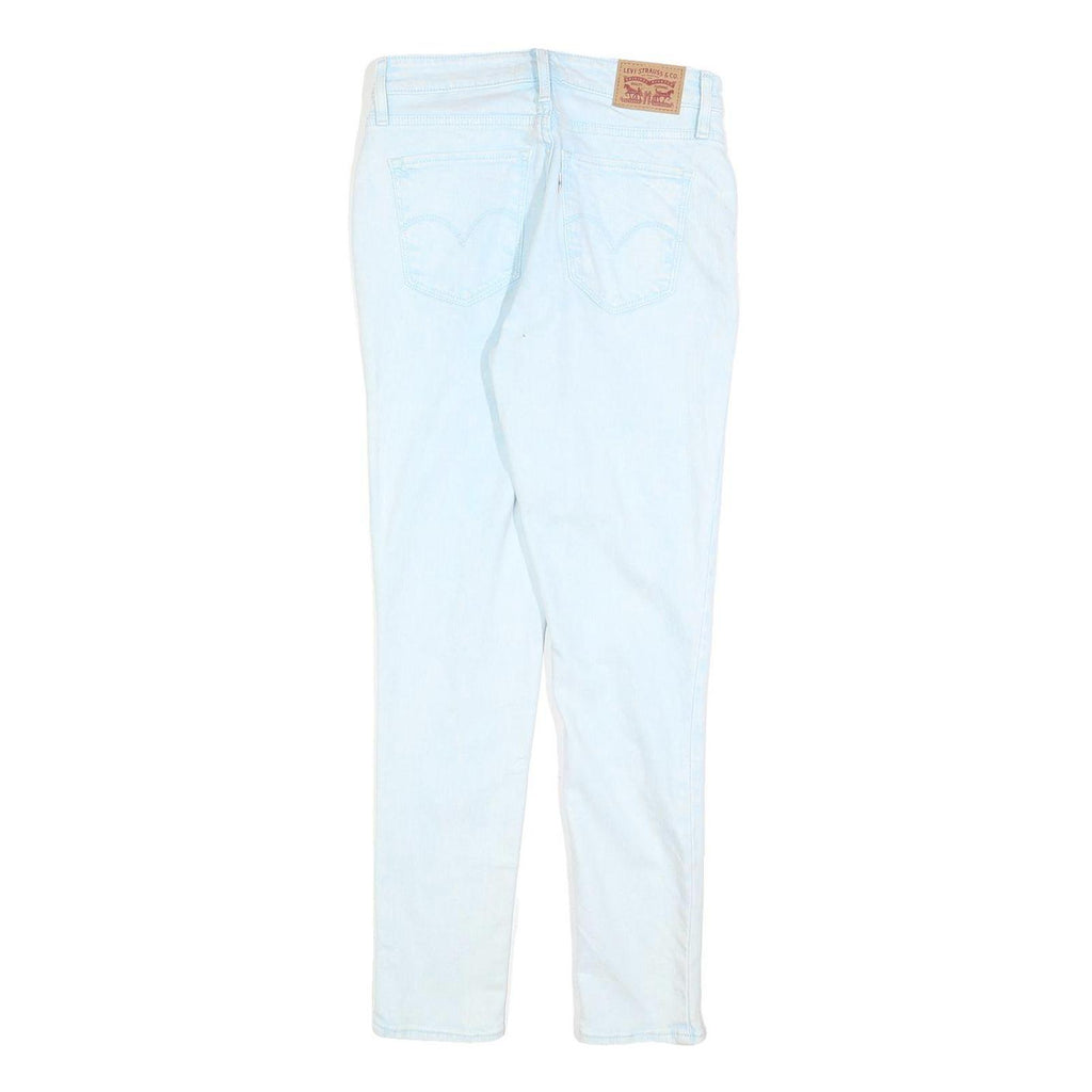 LEVI'S 721 Womens Slim Jeans Denim Light W27 L28 Slim Fit Zip Closure