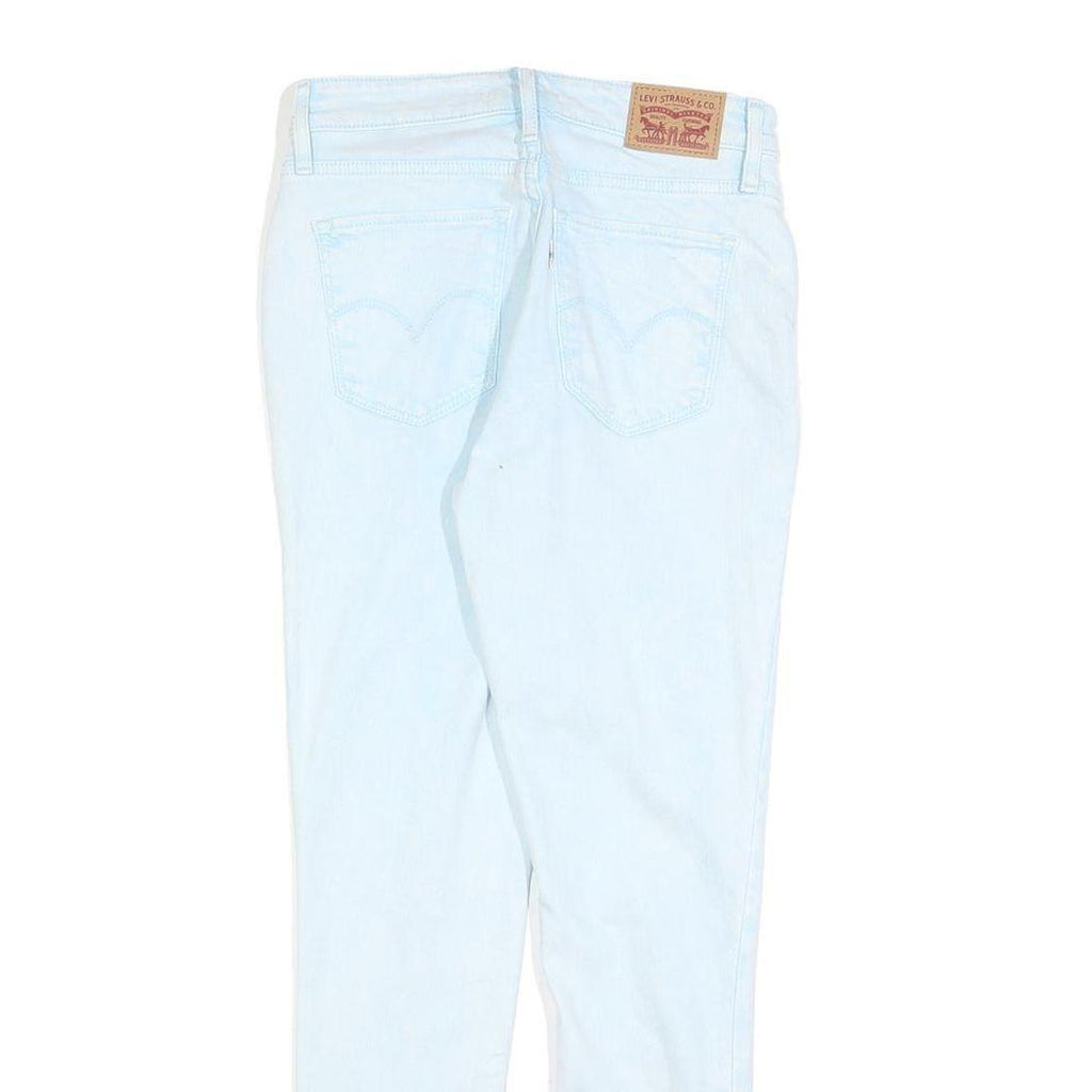 LEVI'S 721 Womens Slim Jeans Denim Light W27 L28 Slim Fit Zip Closure