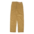 LEVI'S Womens Cotton Blend Tan Relaxed Straight Trousers W28 L30 Casual Everyday