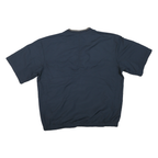 NIKE Mens Blue Golf Pullover XL Polyester Blend Plain V Neck Short Sleeve