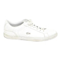 LACOSTE Womens White Low Top Trainers Synthetic UK 5 Casual Comfortable Lace Up