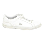 LACOSTE Womens White Low Top Trainers Synthetic UK 5 Casual Comfortable Lace Up
